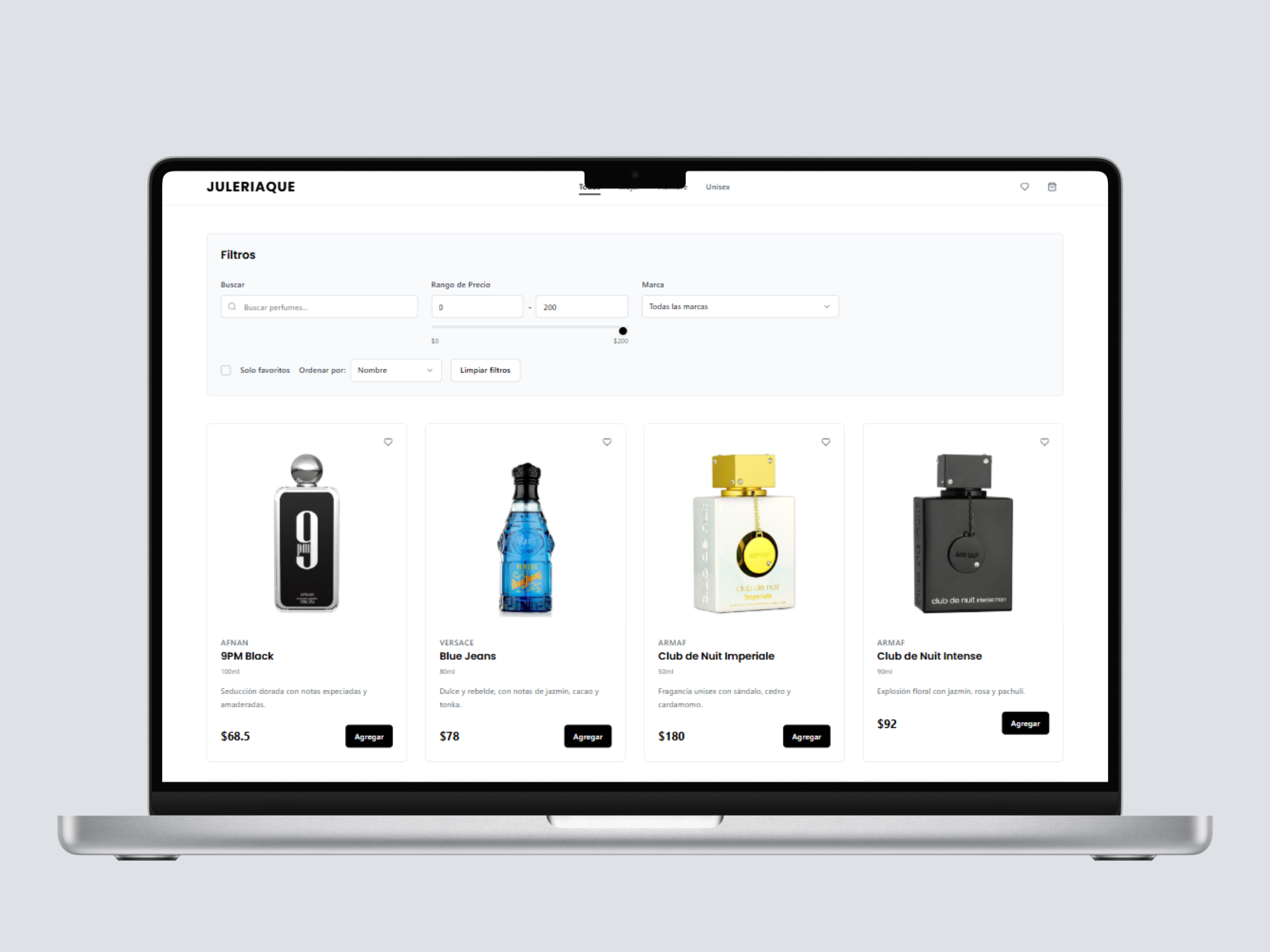 Julieraque E-Commerce